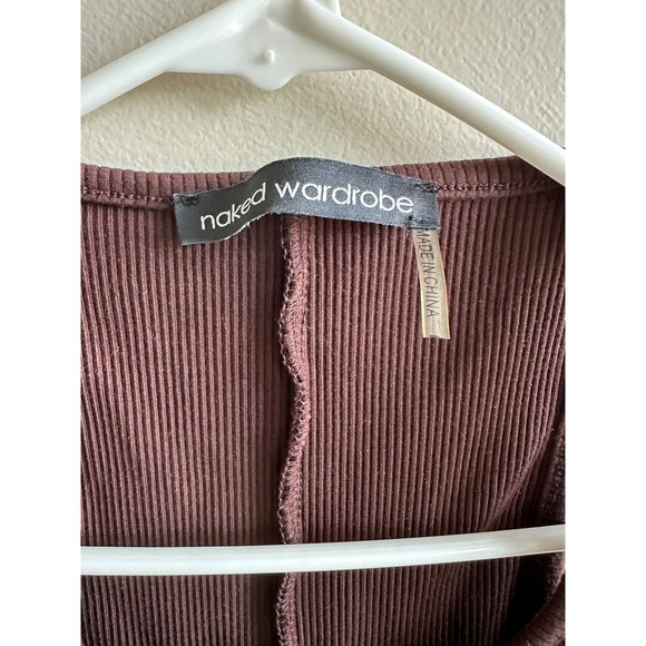 Naked Wardrobe brown "snatched" romper, size XS - Picture 3 of 7